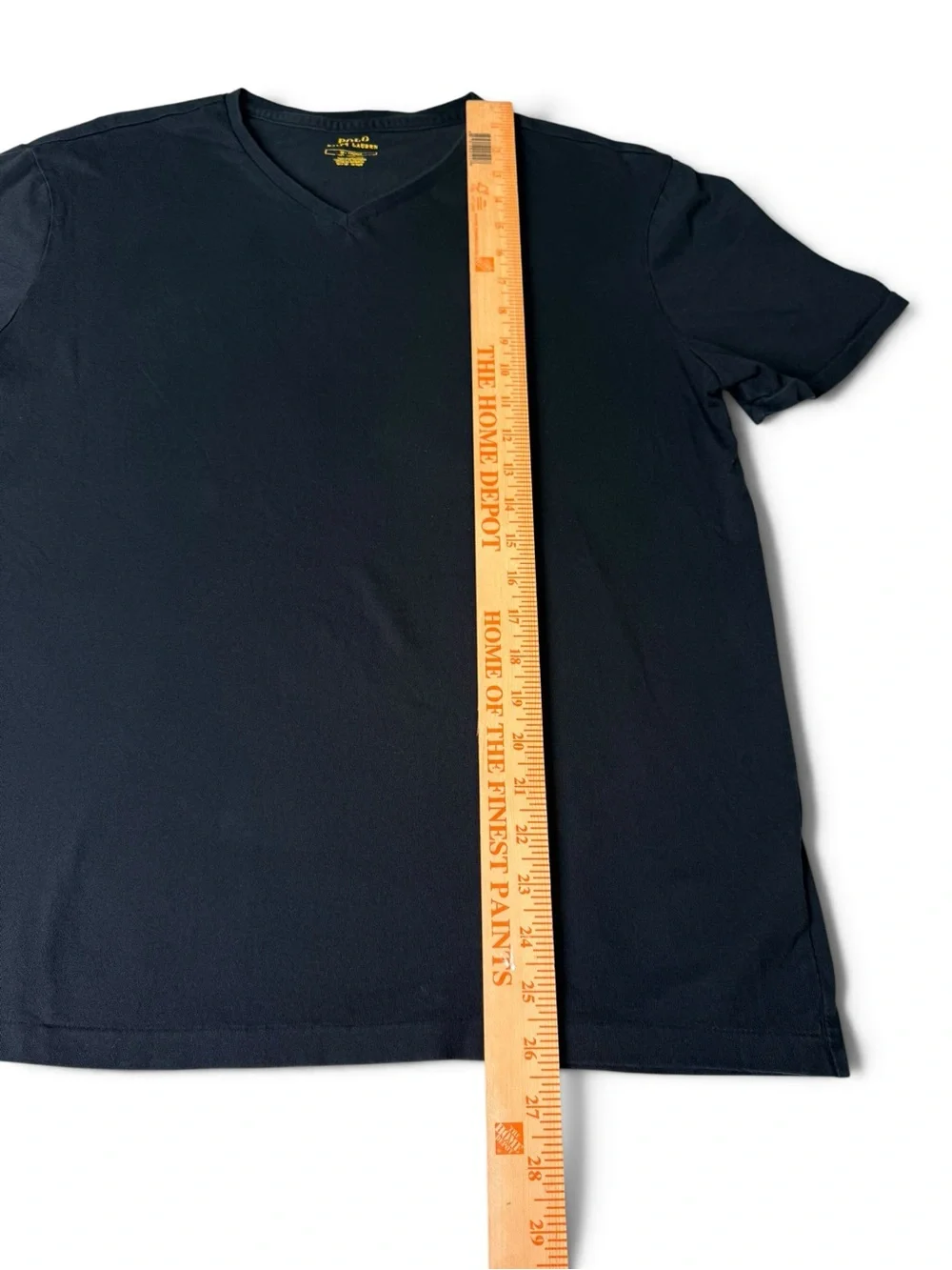 Polo Ralph Lauren Black V-Neck Red Pony T-Shirt Men’s M